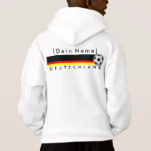 Eigener Name Fussball Deutschland Pullover Herz (裏面)