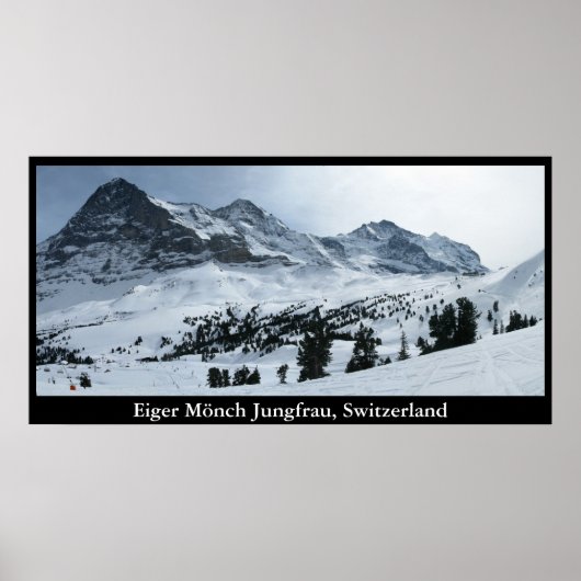 Eiger Mönch Jungfrau, Switzerland ポスター (正面)