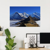 Eiger, Mönch und Jungfrau, Switzerland, Schweiz ポスター (ホームオフィス)