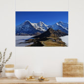 Eiger, Mönch und Jungfrau, Switzerland, Schweiz ポスター (キッチン)