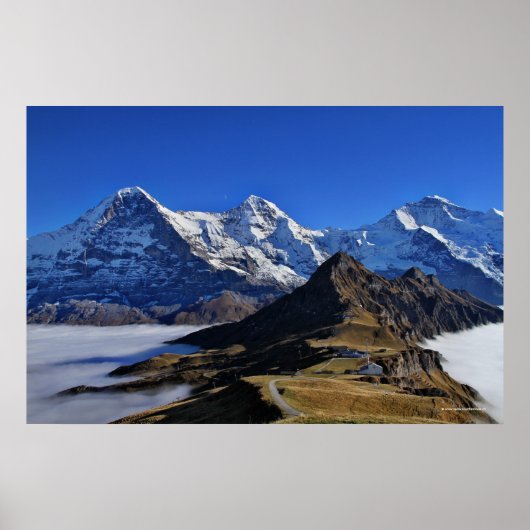 Eiger, Mönch und Jungfrau, Switzerland, Schweiz ポスター (正面)