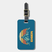 Eiger Switzerland Retro Turquoise ラゲッジタグ (正面縦)