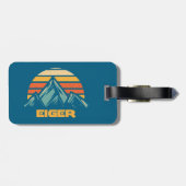 Eiger Switzerland Retro Turquoise ラゲッジタグ (裏面横)