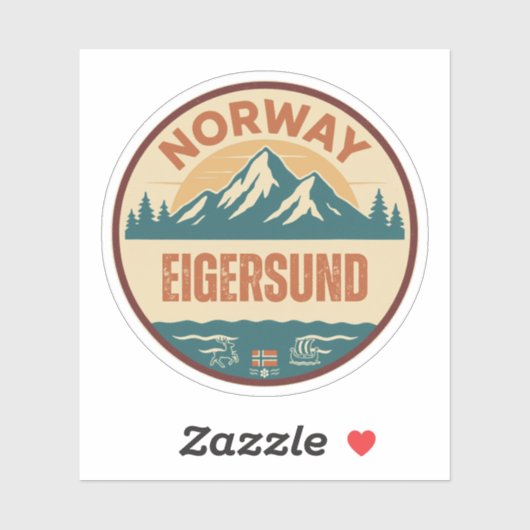 Eigersund, Norge Norway シール (シート)