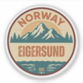 Eigersund, Norge Norway シール (正面)