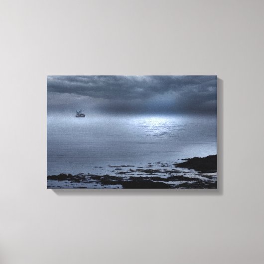 Eigg From Camusdarrach Beach  キャンバスプリント (正面)