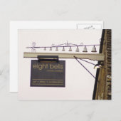 Eight Bells Pub Sign Postcard ポストカード (正面/裏面)