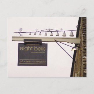 Eight Bells Pub Sign Postcard ポストカード