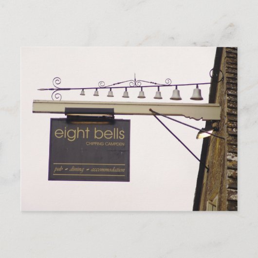 Eight Bells Pub Sign Postcard ポストカード (正面)