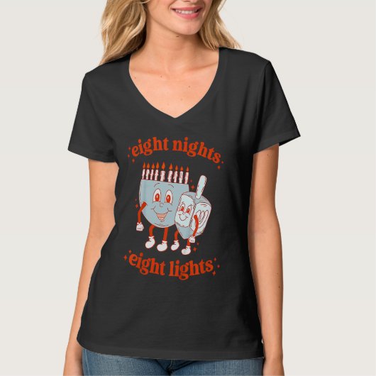 Eight Crazy Nights Christmas Hannukah Jewish Holid Tシャツ (正面)
