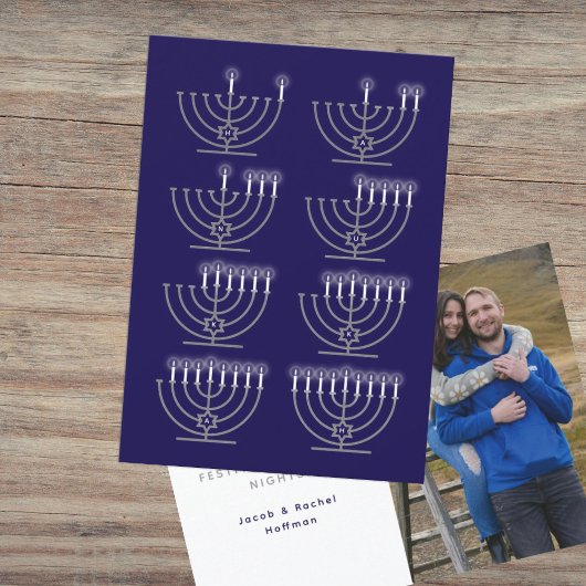 Eight Hanukkah Nightsフォトホリデーカード シーズンカード