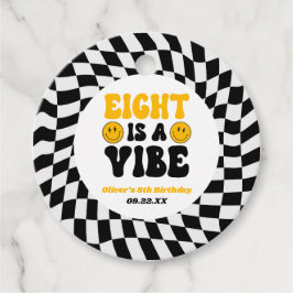 Eight Is A Vibe Retro Eighth 8th Birthday Party フェイバータグ