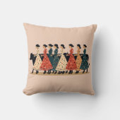 Eight Maids A Milking Cut-Out Stencil-Style 1 クッション (正面)