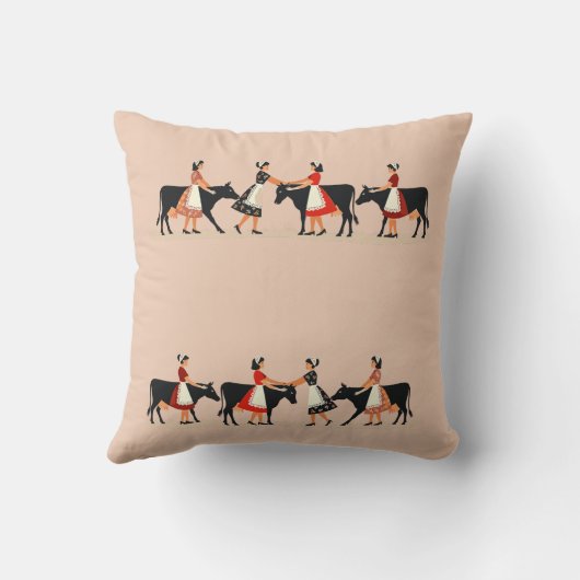 Eight Maids A Milking Cut-Out Stencil-Style 3 クッション (裏面)