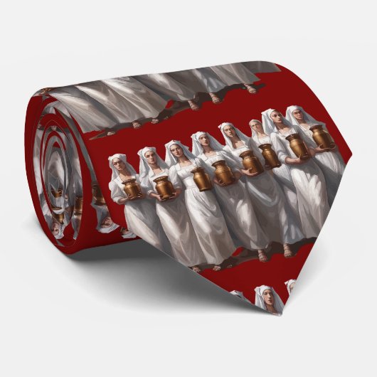 Eight Maids Milking Cut Out ネクタイ (ロール)