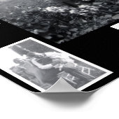 Eight Photo Family Love Quote ポスター (角)