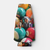 EightballとEightballロゴ入りスタッビーホルダー ボトルクーラー (正面)