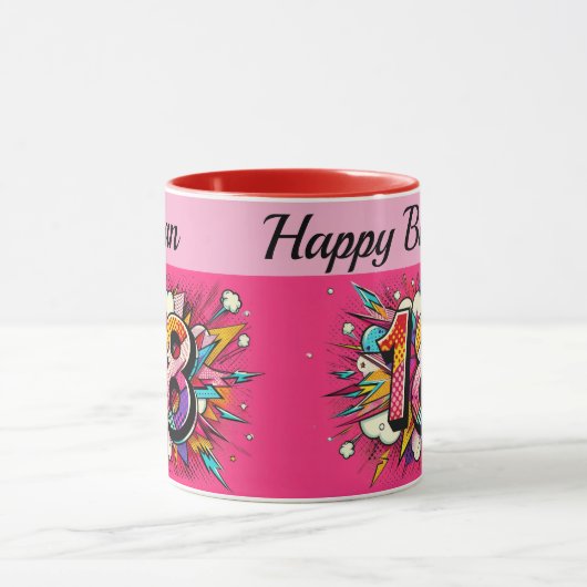 Eighteenth Birthday Mug マグカップ (中央)