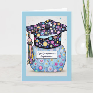 Eighth Grade Graduation Mostly Blue カード