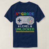 Eighth Grade Level Unlocked Gamer Tees Video Game Tシャツ (デザイン正面)