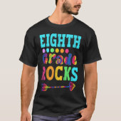 Eighth Grade Rocks  Hello 8th Grade Back To School Tシャツ (正面)
