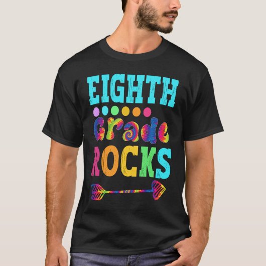 Eighth Grade Rocks Hello 8th Grade Back To School Tシャツ (正面)