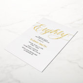 Eighty Birthday Elegant Invitation Foil Invitation 箔招待状 (回転した状態)