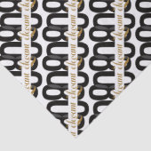 Eighty & Elegant 80th Birthday Black Gold 薄葉紙 (詳細)