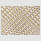 Eighty & Elegant 80th Birthday Gold Black 薄葉紙 (正面)