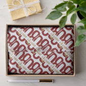 Eighty & Elegant 80th Birthday Ruby Red Gold  薄葉紙 (ギフト)