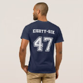 Eighty Six 47 スポーツスタイル Tシャツ (裏面フル)