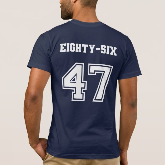 Eighty Six 47 スポーツスタイル Tシャツ (裏面)