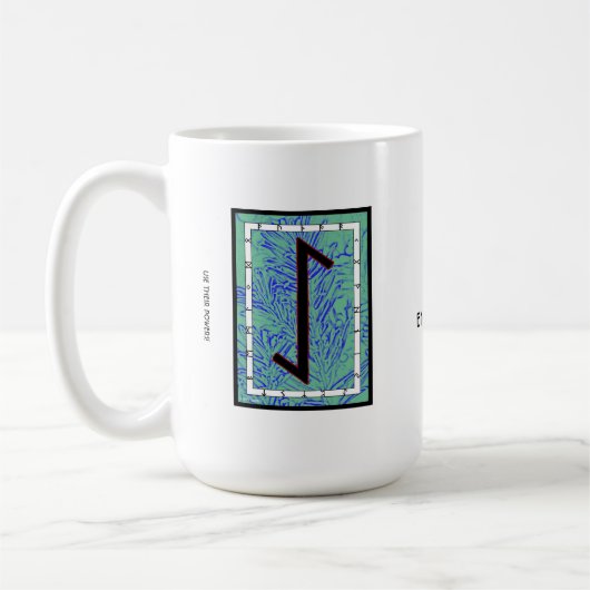 Eihwaz Rune Mug – 持久力！ コーヒーマグカップ (左)