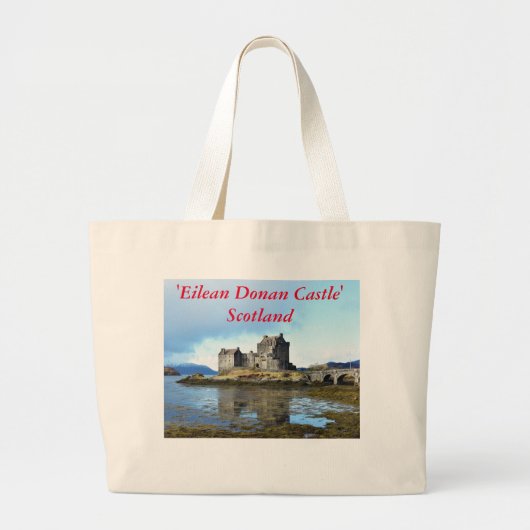「Eilean Donan城」の-スコットランド ラージトートバッグ (正面)