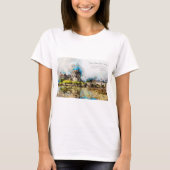 Eilean Donan Castle Aquarell Tシャツ (正面)
