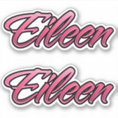 Eileen faded pink Aufkleber Sticker Stickerset シール (正面)