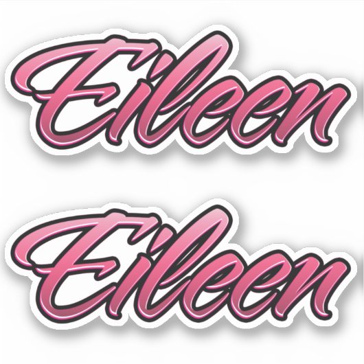 Eileen faded pink Aufkleber Sticker Stickerset シール (正面)
