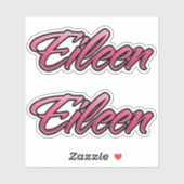 Eileen faded pink Aufkleber Sticker Stickerset シール (シート)