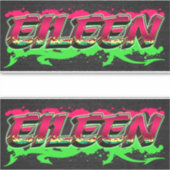 Eileen Vorname Name Graffiti Aufkleber Sticker シール (正面)