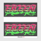 Eileen Vorname Name Graffiti Aufkleber Sticker シール (シート)