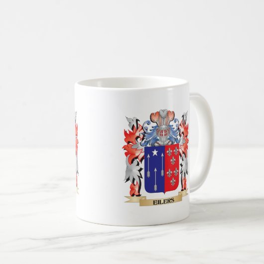 Eilersの紋章付き外衣-家紋 コーヒーマグカップ (正面右)