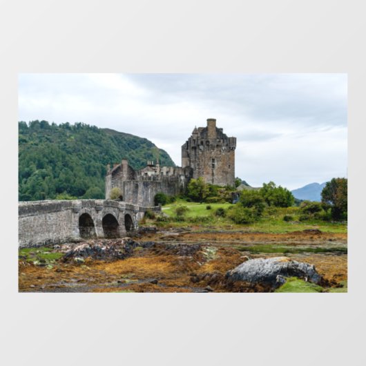 Eilian Donan Castle, Loch Duich – スコットランド，英国 ウィンドウサイン (シート)