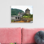 Eilian Donan Castle, Loch Duich – スコットランド，英国 キャンバスプリント (インサイチュ (リビング))