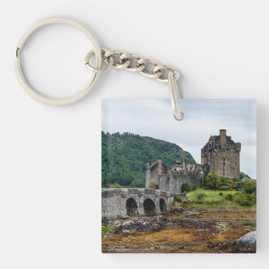 Eilian Donan Castle, Loch Duich – スコットランド，英国 キーホルダー (正面)