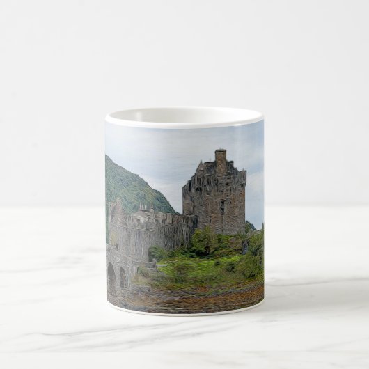 Eilian Donan Castle, Loch Duich – スコットランド,英国 コーヒーマグカップ (中央)