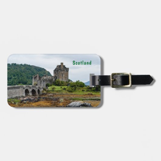 Eilian Donan Castle, Loch Duich – スコットランド，英国 ラゲッジタグ (正面横)
