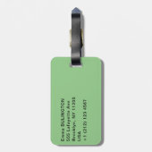 Eilian Donan Castle, Loch Duich – スコットランド，英国 ラゲッジタグ (裏面縦)