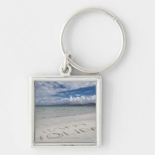 Eilogarryのビーチで書かれる幸せな休日 キーホルダー