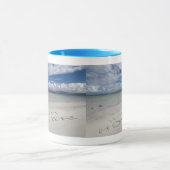 Eilogarryのビーチで書かれる幸せな休日 マグカップ (中央)