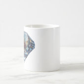 Ein blauer Brillant Diamant mit hübscher Elfin コーヒーマグカップ (中央)